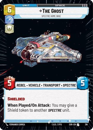 The Ghost - Spectre Home Base (Hyperspace) (316) - Spark of Rebellion Foil