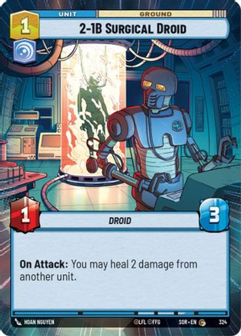 2-1B Surgical Droid (Hyperspace) (324) - Spark of Rebellion Foil