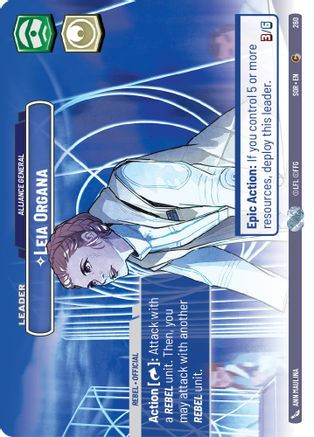 Leia Organa - Alliance General (Showcase) (260) - Spark of Rebellion Foil