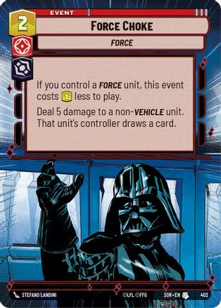 Force Choke (Hyperspace) (402) - Spark of Rebellion Foil