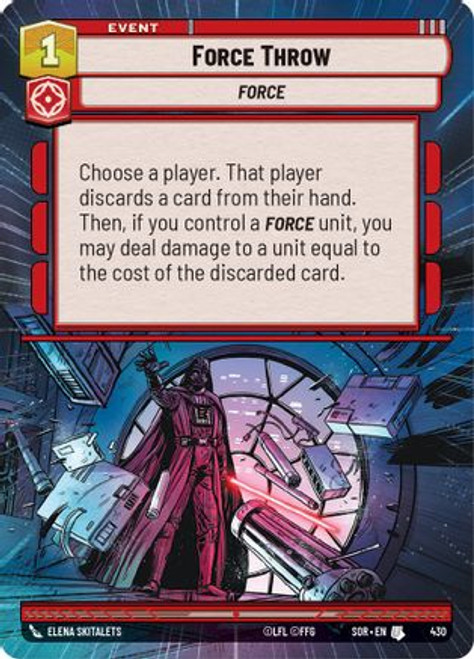 Force Throw (Hyperspace) (430) - Spark of Rebellion Foil