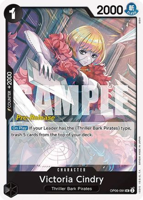 Victoria Cindry (OP06-091) Wings of the Captain Pre-Release Cards 