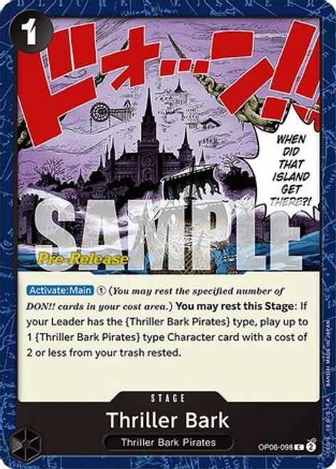 Thriller Bark (OP06-098) Wings of the Captain Pre-Release Cards 