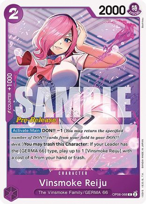 Vinsmoke Reiju (068) (OP06-068) Wings of the Captain Pre-Release Cards 