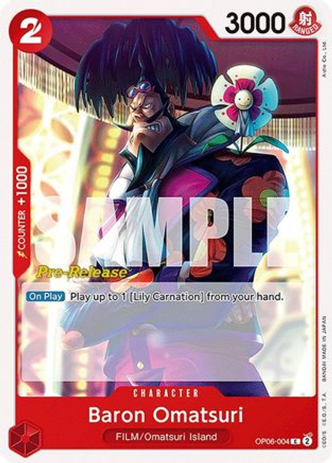 Baron Omatsuri (OP06-004) Wings of the Captain Pre-Release Cards 