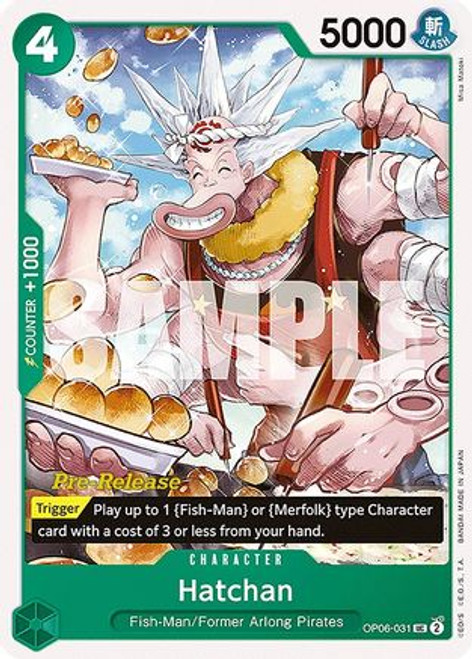 Hatchan (OP06-031) Wings of the Captain Pre-Release Cards 