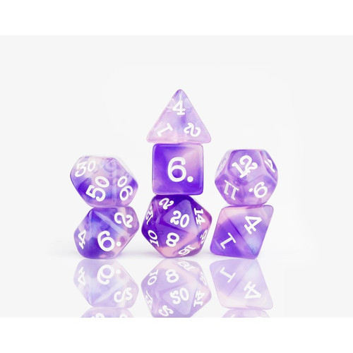 Sirius Dice: Polyhedral - Purple Glaze (7)