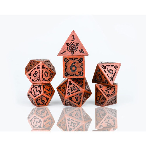 Sirius Dice: Illusory Metal Polyhedral - Copper (7)