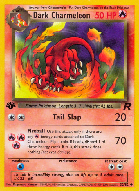 Dark Charmeleon 32/82 - Team Rocket 1st Edition (LP)