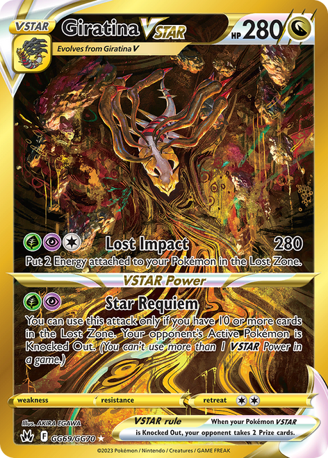 Giratina VSTAR GG69/70 - Crown Zenith Galarian Gallery Holofoil (LP)