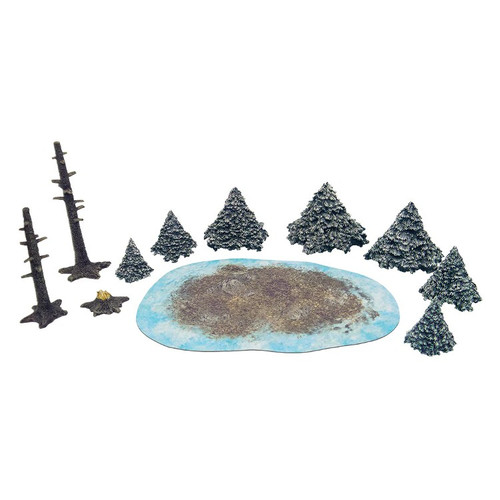 Monster Scenery: Snowy Pine Forest