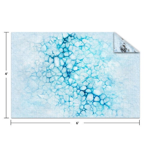 Monster Scenery: Ice Floe/Frozen Tundra - 6' x 4' Adventure Grid Mat