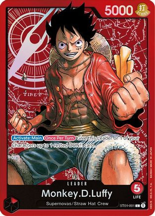 Monkey.D.Luffy (ST01-001) Starter Deck 1: Straw Hat Crew Foil (LP)