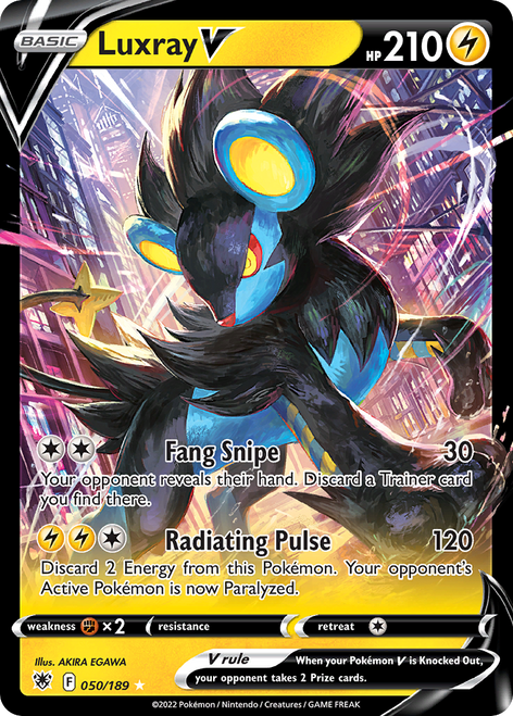 Luxray V 50/189 - Astral Radiance Holofoil (LP)