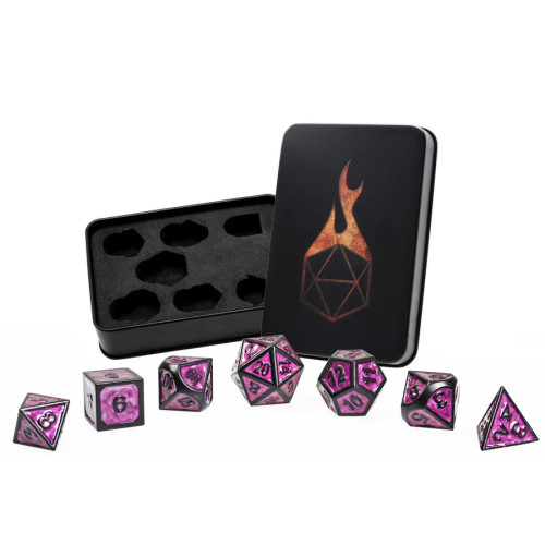 Forged Gaming: Necromantic Essence Set of 7 Metal Dice