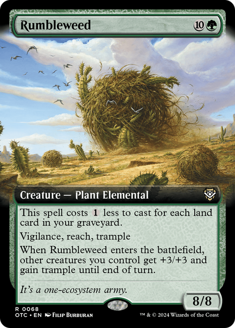 Rumbleweed (OTC-068) - Outlaws of Thunder Junction Commander: (Extended Art)