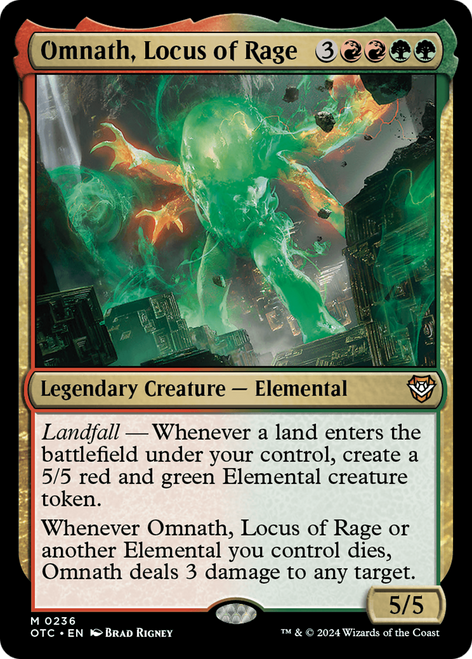 Omnath, Locus of Rage (OTC-236) - Outlaws of Thunder Junction Commander