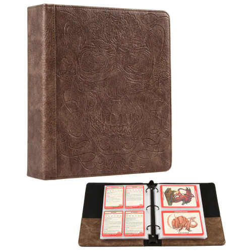 Forged Gaming: Forged Curiosities Cache D&D Card Book - Skull Edition (Bronze)