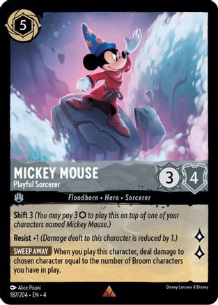 Mickey Mouse - Playful Sorcerer (187/204) - Ursulas Return Cold