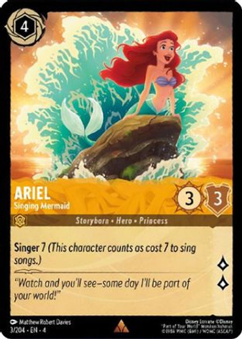 Ariel - Singing Mermaid (3/204) - Ursulas Return 