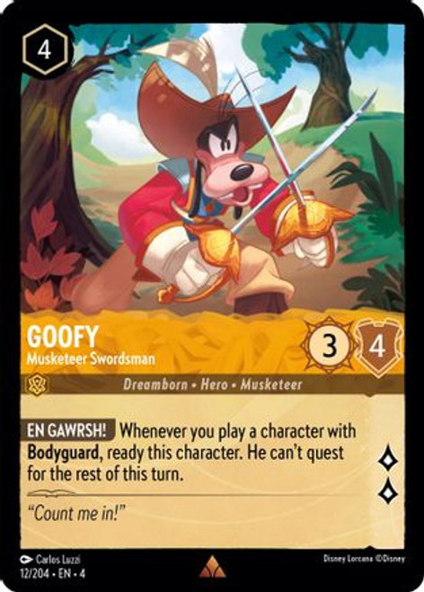 Goofy - Musketeer Swordsman (12/204) - Ursulas Return Cold Foil