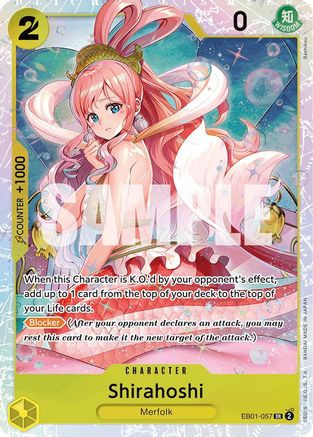 Shirahoshi (EB01-057) Extra Booster: Memorial Collection Foil