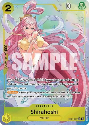 Shirahoshi (Alternate Art) (EB01-057) Extra Booster: Memorial Collection Foil