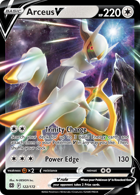 Arceus V 122/172 - Brilliant Stars Holofoil (LP)