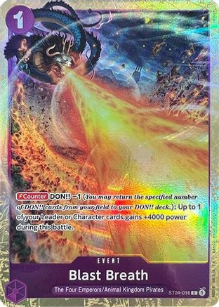 Blast Breath (Premium Card Collection -Best Selection Vol. 1-) (ST04-016) One Piece Promotion Cards Foil