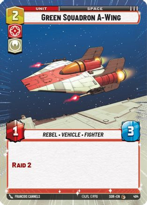 Green Squadron A-Wing (Hyperspace) (404) - Spark of Rebellion Foil (LP)