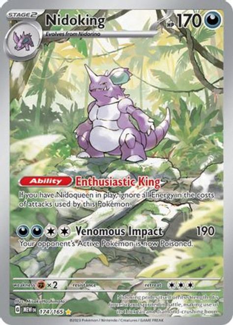 Nidoking - 174/165 174 - SV Scarlet and Violet 151 Holofoil (LP)