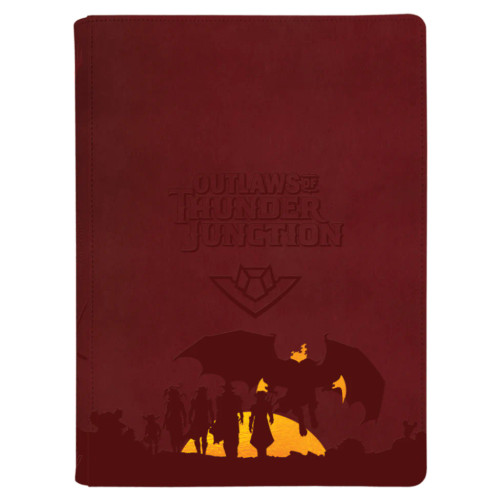 Ultra Pro Binder: MTG - Outlaws of Thunder Junction - Set Symbol & Gang Silhouette - Zippered (9-Pocket)