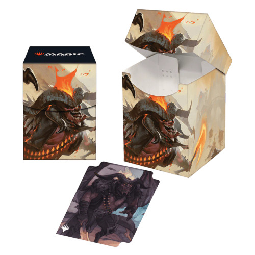 Ultra Pro Deck Box: MTG - Outlaws of Thunder Junction - Rakdos, the Muscle Key Art (PRO-100+)