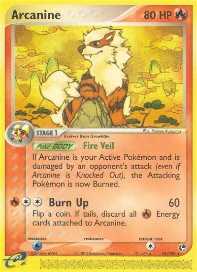 Arcanine 15/100 - Sandstorm (LP)