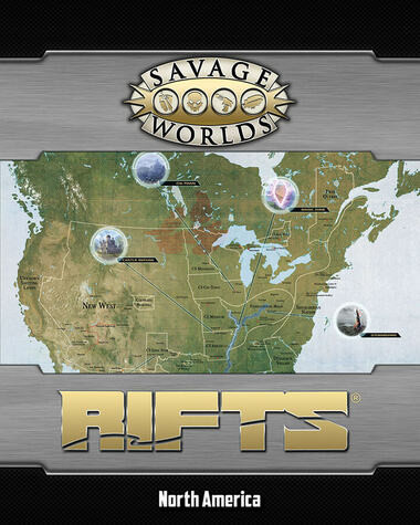 Savage Worlds RPG: Rifts Map - North America & Castle Refuge