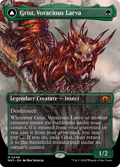 Grist, Voracious Larva // Grist, the Plague Swarm (MH3-446) - Modern Horizons 3 (Borderless)