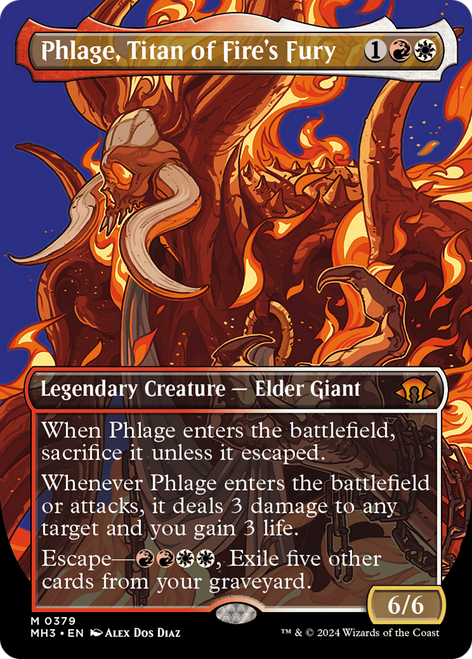 Phlage, Titan of Fire's Fury (MH3-379) - Modern Horizons 3 (Borderless) Foil