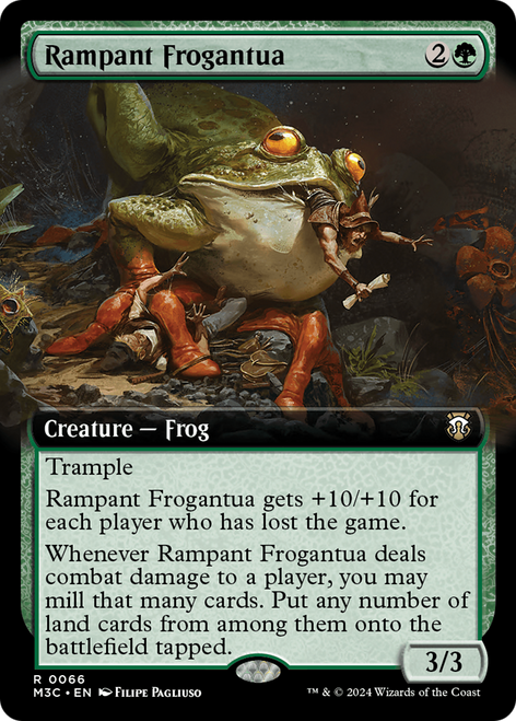 Rampant Frogantua (M3C-066) - Modern Horizons 3 Commander: (Extended Art) Foil