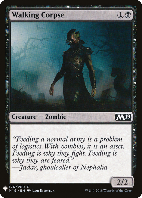 Walking Corpse (LIST-M19-126) - The List