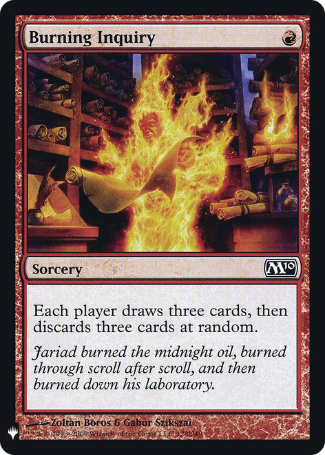 Burning Inquiry (PLST-M10-128) - The List
