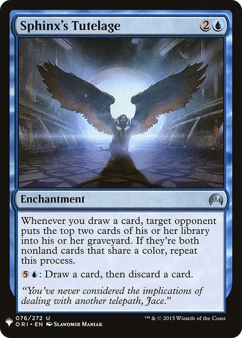 Sphinx's Tutelage (LIST-ORI-76) - The List