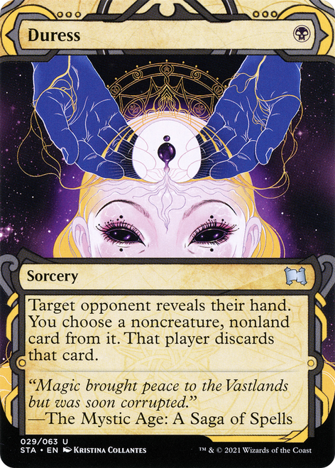 Duress (STA-029) - Strixhaven Mystical Archive: (Showcase) (Borderless) Foil