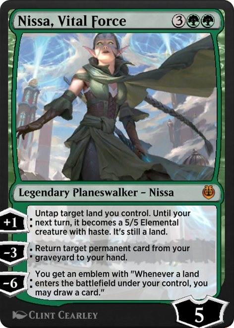 Nissa, Vital Force (KLR-172) - Kaladesh Remastered