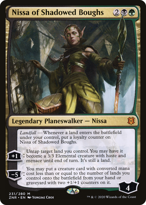 Nissa of Shadowed Boughs (ZNR-231) - Zendikar Rising