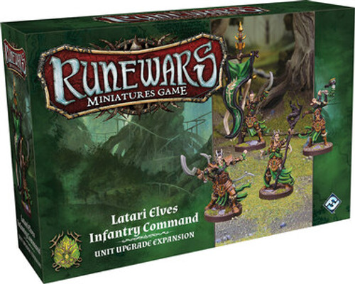 Runewars Miniatures Game: Latari Elves Infantry Command Unit Upgrade Expansion