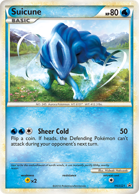 Suicune HGSS21/25 - HGSS Black Star Promos Holofoil (MP)