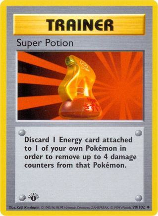 Super Potion 90 - Base Set Shadowless Unlimited (MP)