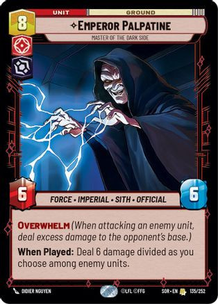 Emperor Palpatine - Master of the Dark Side (135/252) - Spark of Rebellion (LP)
