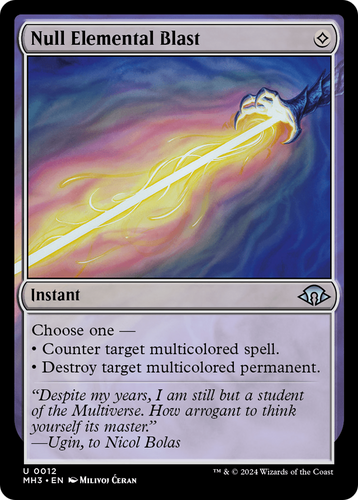 Null Elemental Blast (MH3-012) - Modern Horizons 3 Foil (LP)