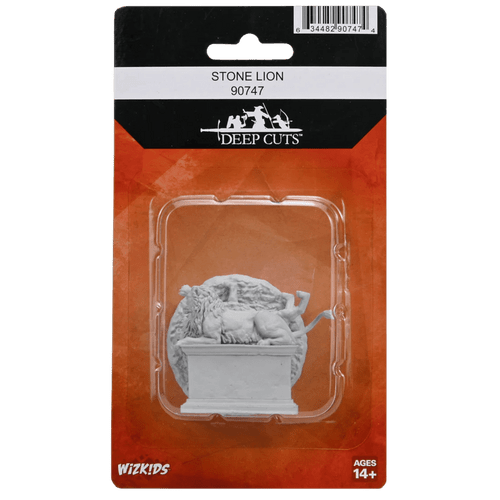 Wizkids Deep Cuts Unpainted Miniatures: Stone Lion